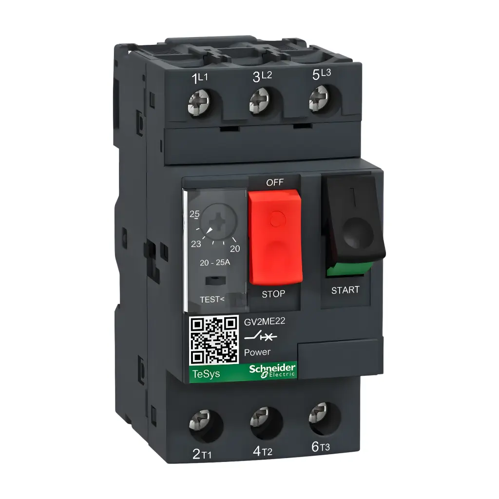 TeSys GV2ME - disjoncteur moteur - 20..25A - 3P 3d - déclencheur magnéto-thermique