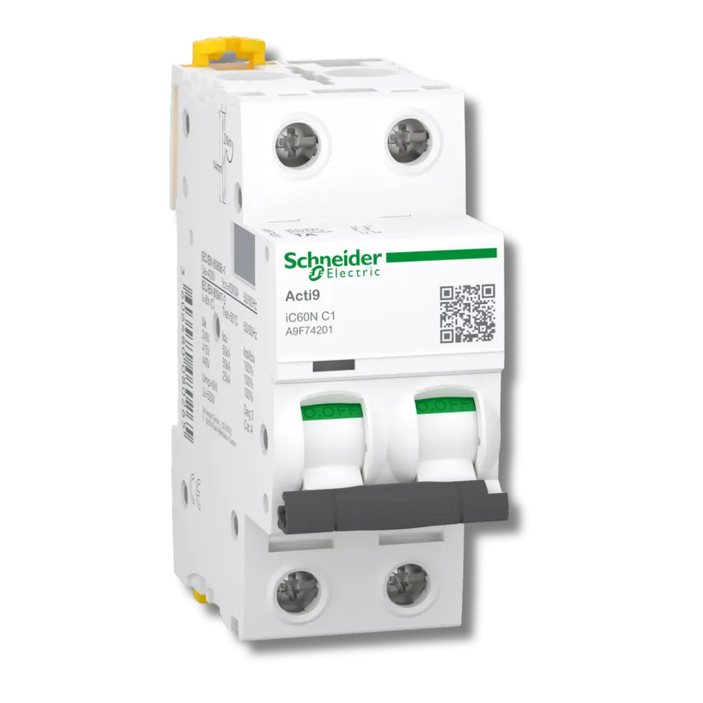 Acti9, iC60N disjoncteur 2P 1A courbe C